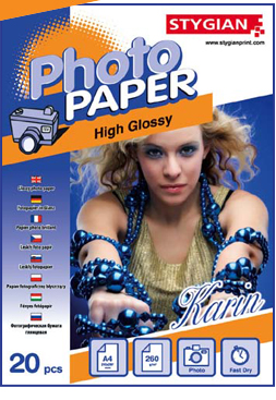 KARIN - High Glossy 260 g/m2 Photo paper